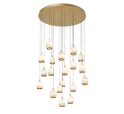 Lib & Co. - 12138-030 - LED Chandelier - Lucidata - Painted Antique Brass