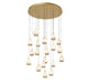 Lib & Co. - 12138-030 - LED Chandelier - Lucidata - Painted Antique Brass