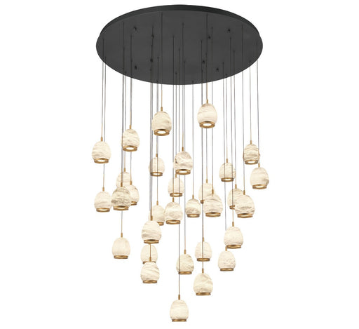 Lib & Co. - 12139-02 - LED Chandelier - Lucidata - Matte Black