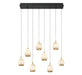 Lib & Co. - 12140-02 - LED Chandelier - Lucidata - Matte Black
