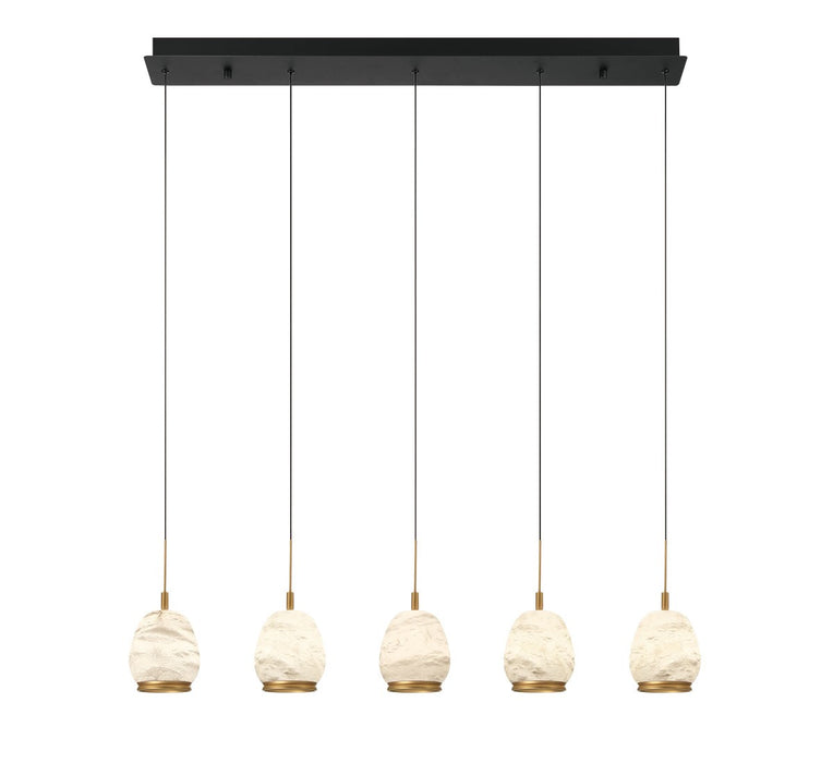 Lib & Co. - 12141-02 - LED Chandelier - Lucidata - Matte Black