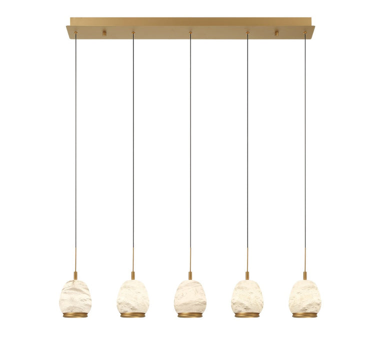 Lib & Co. - 12141-030 - LED Chandelier - Lucidata - Painted Antique Brass