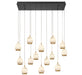 Lib & Co. - 12142-02 - LED Chandelier - Lucidata - Matte Black