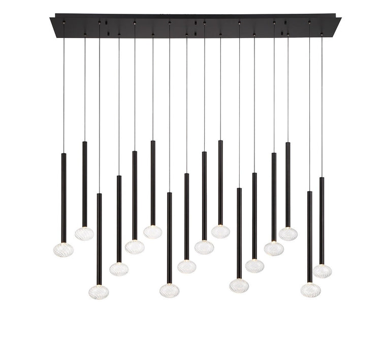 Lib & Co. - 12146-02 - LED Chandelier - Soffio - Matte Black