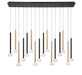 Lib & Co. - 12146-023 - LED Chandelier - Soffio - Matte Black and Brushed Gold