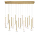 Lib & Co. - 12146-07 - LED Chandelier - Soffio - Plated Brushed Gold