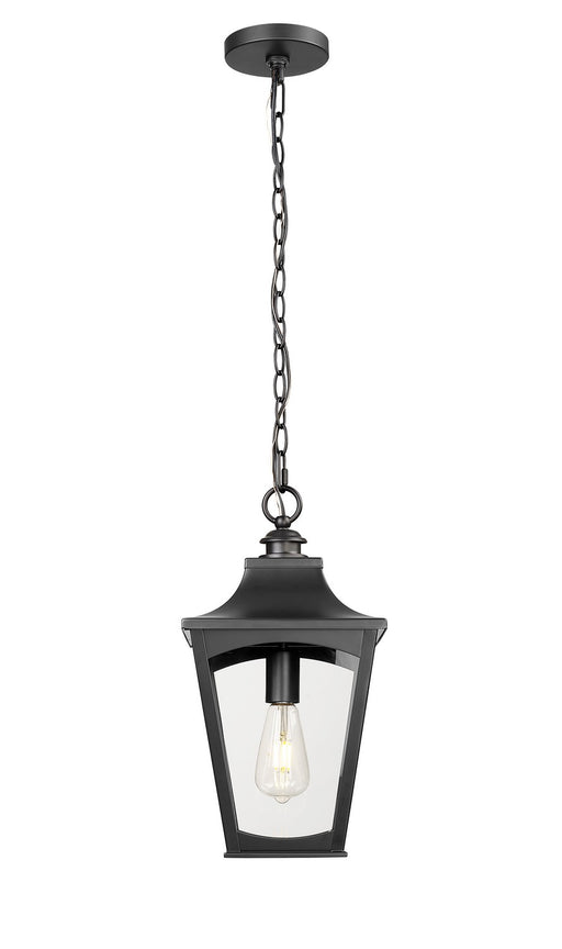 Millennium - 10931-PBK - One Light Outdoor Hanging Lantern - Curry - Powder Coated Black