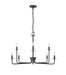 Millennium - 12508-MB - Eight Light Chandelier - Marceline - Matte Black