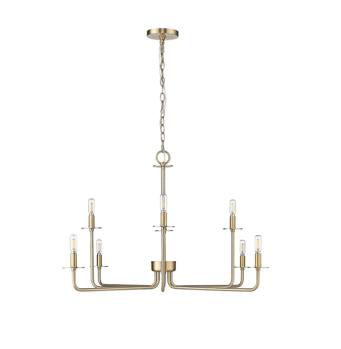 Millennium - 12508-MG - Eight Light Chandelier - Marceline - Modern Gold