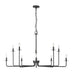 Millennium - 12510-MB - Ten Light Chandelier - Marceline - Matte Black