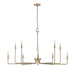 Millennium - 12510-MG - Ten Light Chandelier - Marceline - Modern Gold