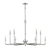 Millennium - 12510-PN - Ten Light Chandelier - Marceline - Polished Nickel