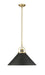 Millennium - 20901-VB/MB - One Light Pendant - Artistan - Vintage Brass / Matte Black