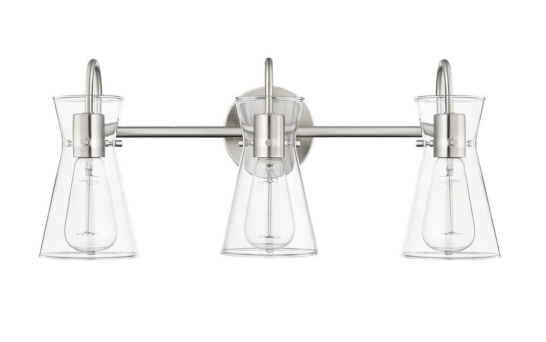 Millennium - 21003-BN - Three Light Vanity - Camellia - Brushed Nickel