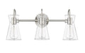 Millennium - 21003-BN - Three Light Vanity - Camellia - Brushed Nickel