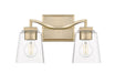 Millennium - 24002-MG - Two Light Vanity - Avenna - Modern Gold