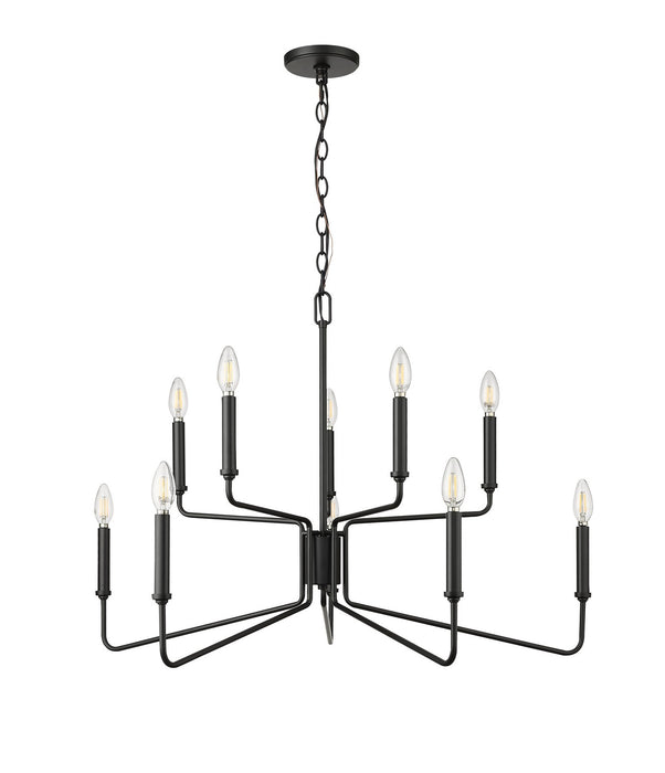 Millennium - 29010-MB - Ten Light Chandelier - Raven - Matte Black