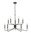 Millennium - 29010-MB - Ten Light Chandelier - Raven - Matte Black