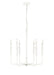 Millennium - 29306-TWH - Six Light Chandelier - Savanne - Textured White