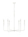 Millennium - 29406-TWH - Six Light Chandelier - Savanne - Textured White