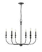 Millennium - 29506-MB - Six Light Chandelier - Savanne - Matte Black