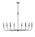 Millennium - 29608-MB - Eight Light Chandelier - Savanne - Matte Black