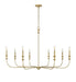 Millennium - 29608-VB - Eight Light Chandelier - Savanne - Vintage Brass