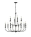 Millennium - 29612-MB - 12 Light Chandelier - Savanne - Matte Black