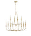 Millennium - 29612-VB - 12 Light Chandelier - Savanne - Vintage Brass