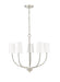 Millennium - 29905-BN - Five Light Chandelier - Kandor - Brushed Nickel