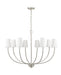 Millennium - 29908-BN - Eight Light Chandelier - Kandor - Brushed Nickel