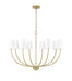 Millennium - 29908-VB - Eight Light Chandelier - Kandor - Vintage Brass