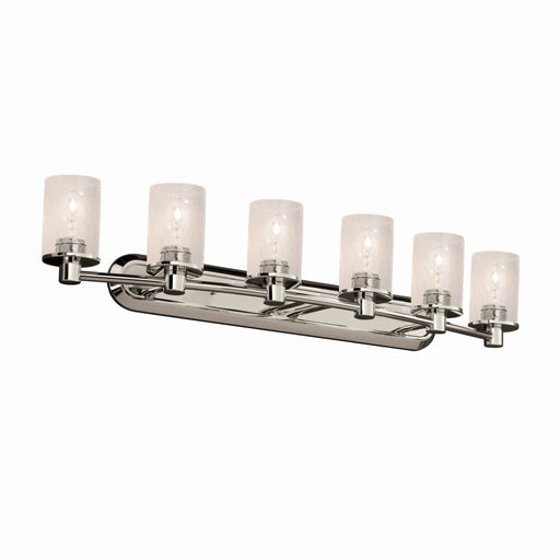 Fusion Six Light Bath Bar Brushed Nickel