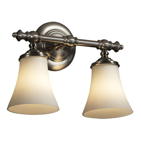 Justice Designs - FSN-8522-20-OPAL-NCKL-LED2-1400 - LED Bath Bar - Fusion - Brushed Nickel