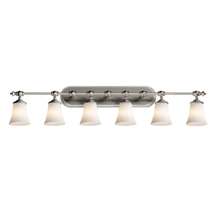 Justice Designs - FSN-8526-20-OPAL-NCKL-LED6-4200 - LED Bath Bar - Fusion - Brushed Nickel