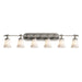 Justice Designs - FSN-8526-20-OPAL-NCKL-LED6-4200 - LED Bath Bar - Fusion - Brushed Nickel