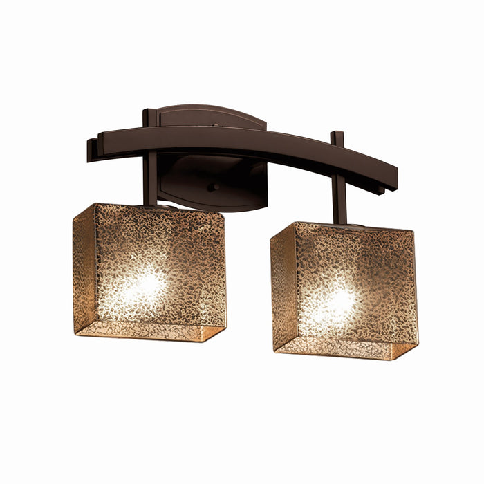 Justice Designs - FSN-8592-55-MROR-DBRZ - Two Light Bath Bar - Fusion - Dark Bronze
