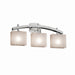 Justice Designs - FSN-8593-55-WEVE-NCKL - Three Light Bath Bar - Fusion - Brushed Nickel