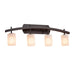 Justice Designs - FSN-8594-10-FRCR-DBRZ-LED4-2800 - LED Bath Bar - Fusion - Dark Bronze