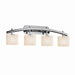 Justice Designs - FSN-8594-55-OPAL-CROM-LED4-2800 - LED Bath Bar - Fusion - Polished Chrome
