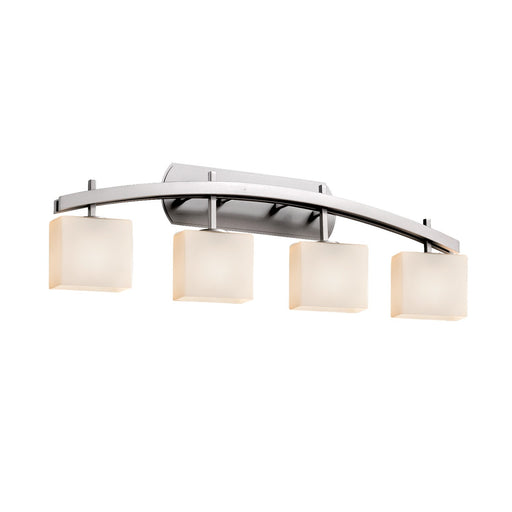 Fusion Four Light Bath Bar Brushed Nickel