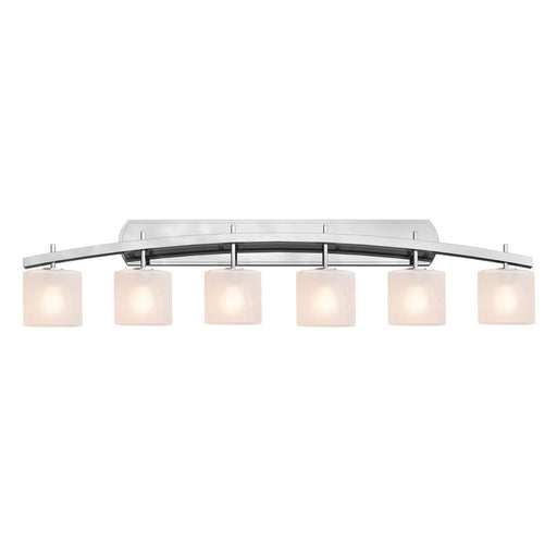 Fusion Six Light Bath Bar Polished Chrome