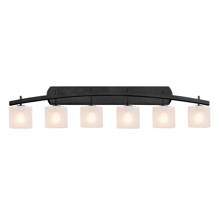 Justice Designs - FSN-8596-30-FRCR-MBLK-LED6-4200 - LED Bath Bar - Fusion - Matte Black