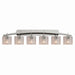 Justice Designs - FSN-8596-30-SEED-NCKL - Six Light Bath Bar - Fusion - Brushed Nickel