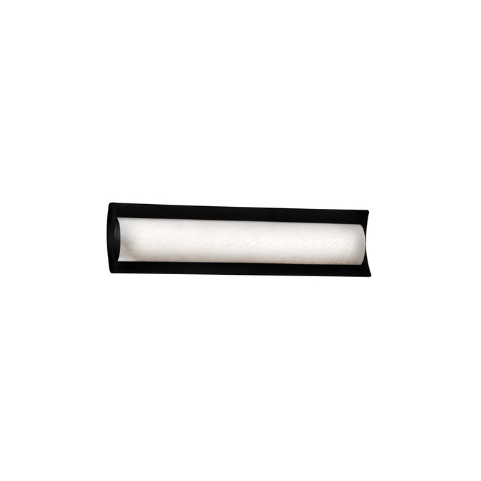 Justice Designs - FSN-8631-WEVE-MBLK - LED Linear Bath Bar - Fusion - Matte Black