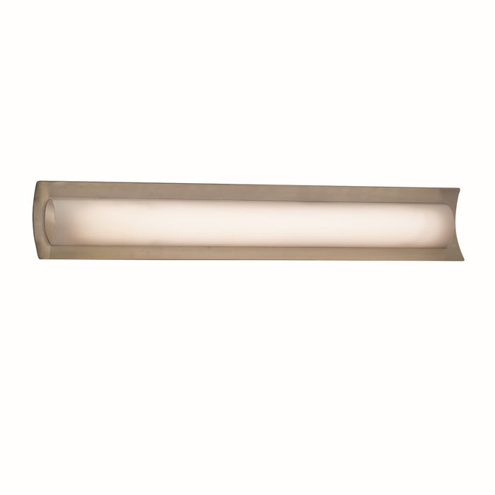 Justice Designs - FSN-8635-OPAL-NCKL - LED Linear Bath Bar - Fusion - Brushed Nickel
