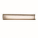 Justice Designs - FSN-8635-OPAL-NCKL - LED Linear Bath Bar - Fusion - Brushed Nickel