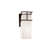 Justice Designs - FSN-8643W-OPAL-DBRZ - One Light Outdoor Wall Sconce - Fusion - Dark Bronze