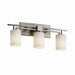 Justice Designs - FSN-8703-10-OPAL-NCKL-LED3-2100 - LED Bath Bar - Fusion - Brushed Nickel