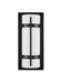 Millennium - 76001-PBK - LED Outdoor Wall Sconce - Powder Coated Black